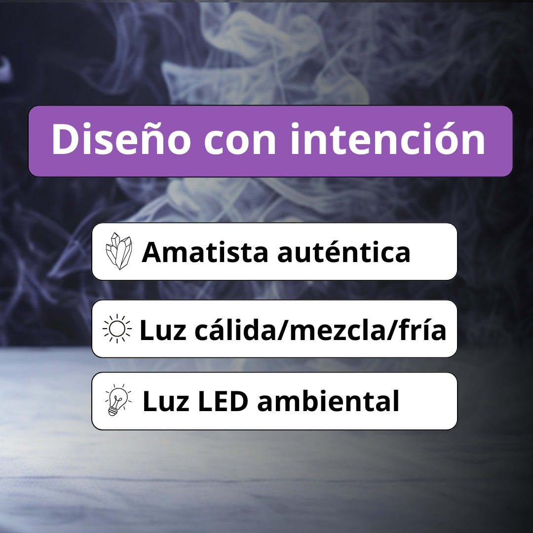 Ametra Kernel - Lámpara LED de Amatista