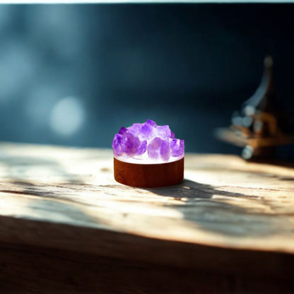 Ametra Mini – Lámpara de Amatista