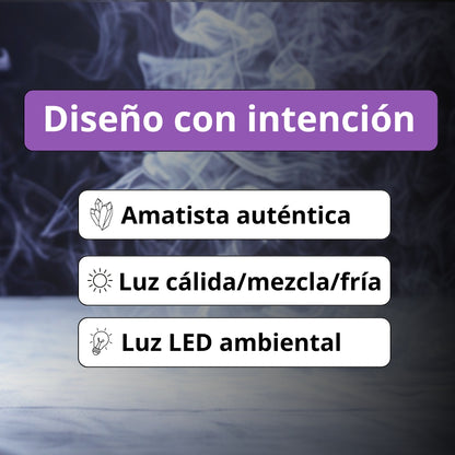 Ametra Kernel - Lámpara LED de Amatista